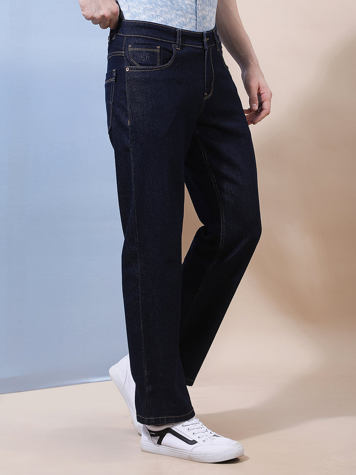 Navy Blue Baggy Jeans