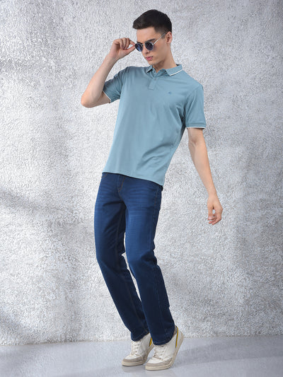 Dapper Blue Polo Neck T-Shirt