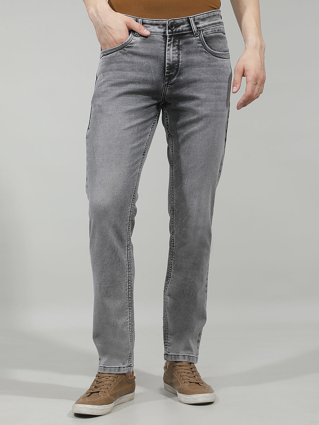 Tapered Obsidian Black Jeans