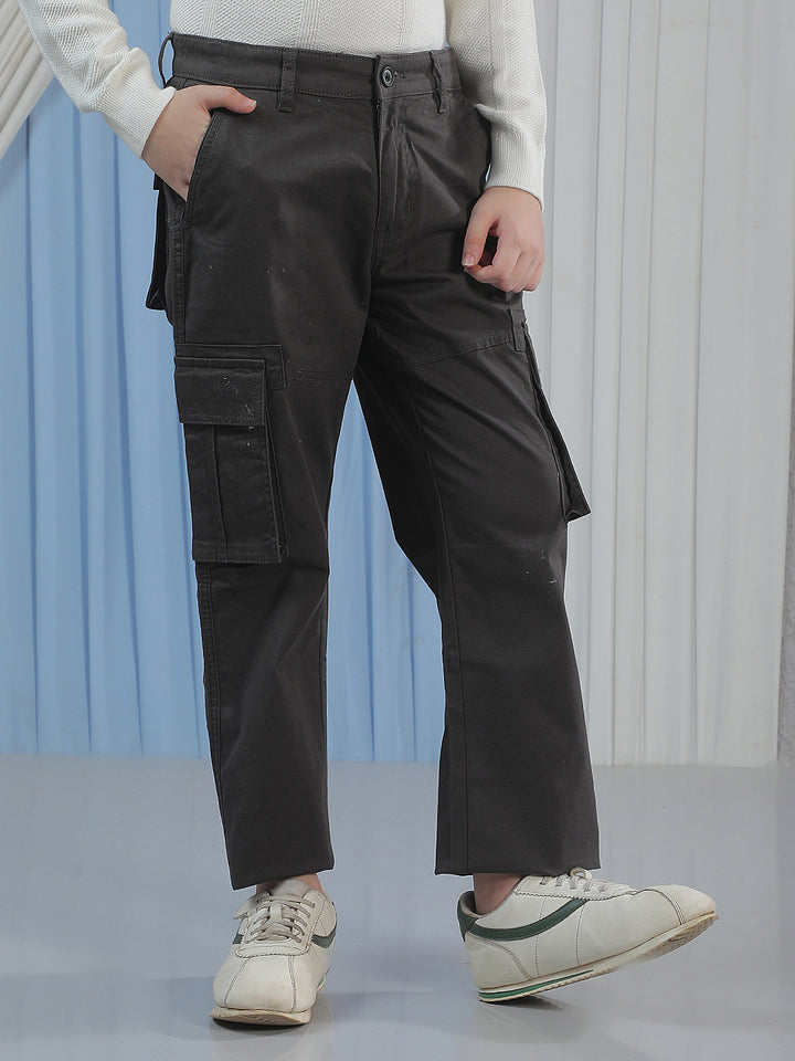 Contemporary Slate Grey Cargo Trousers