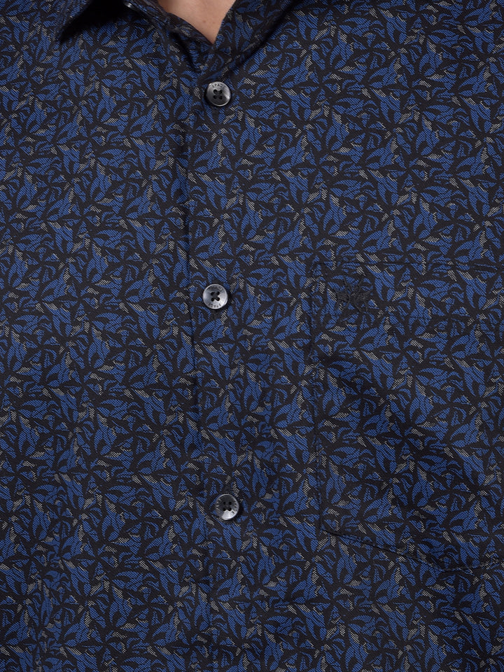 Blue Printed Shirt