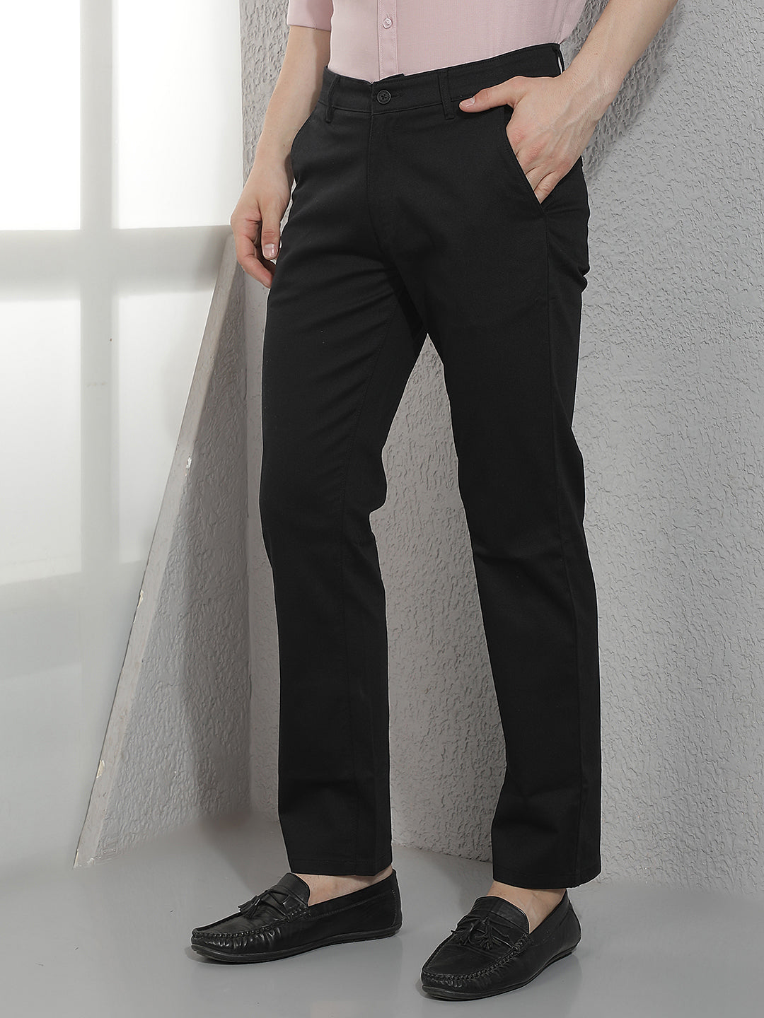 Black Straight Trousers