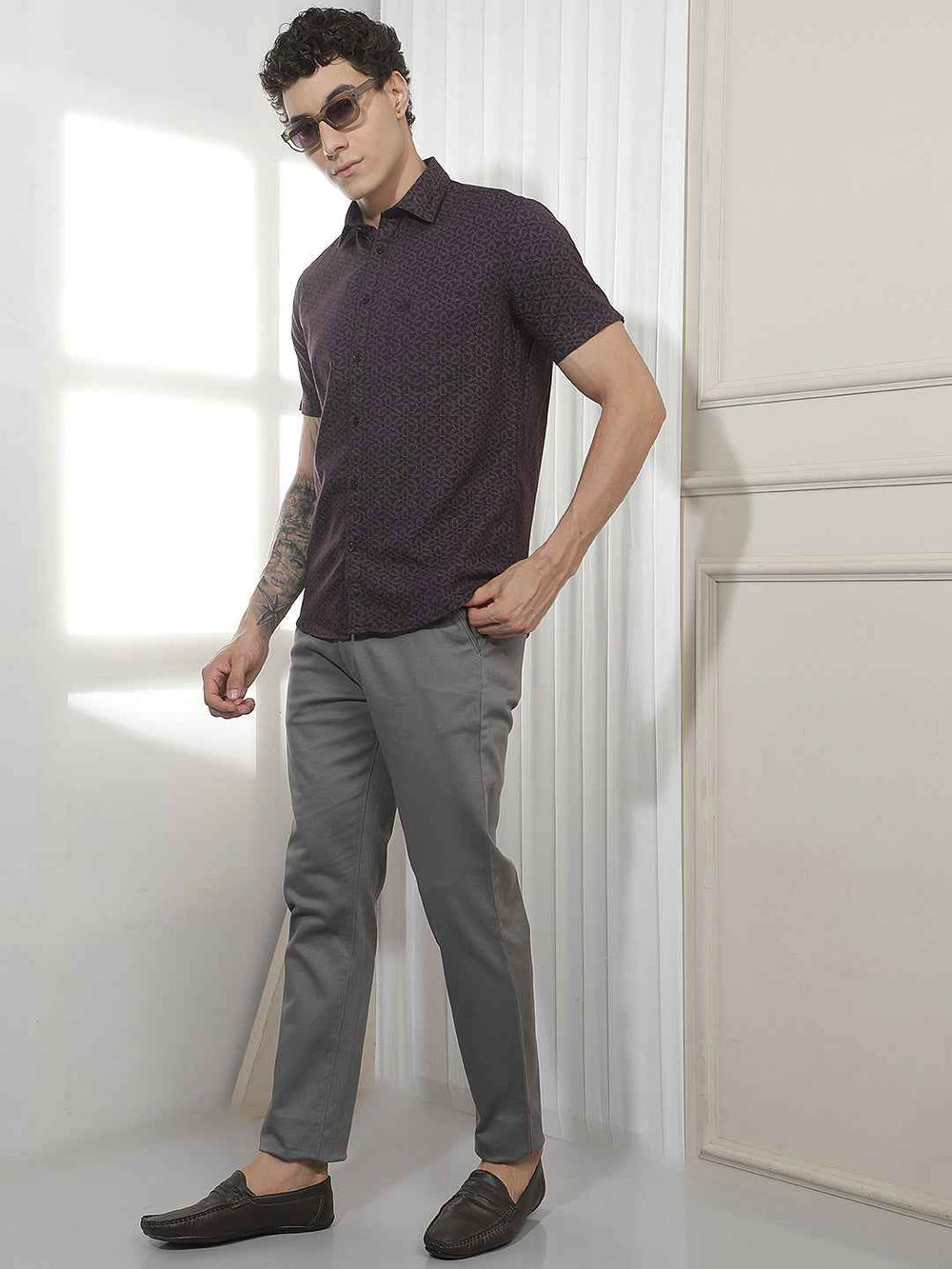 Classic Grey Casual Trousers