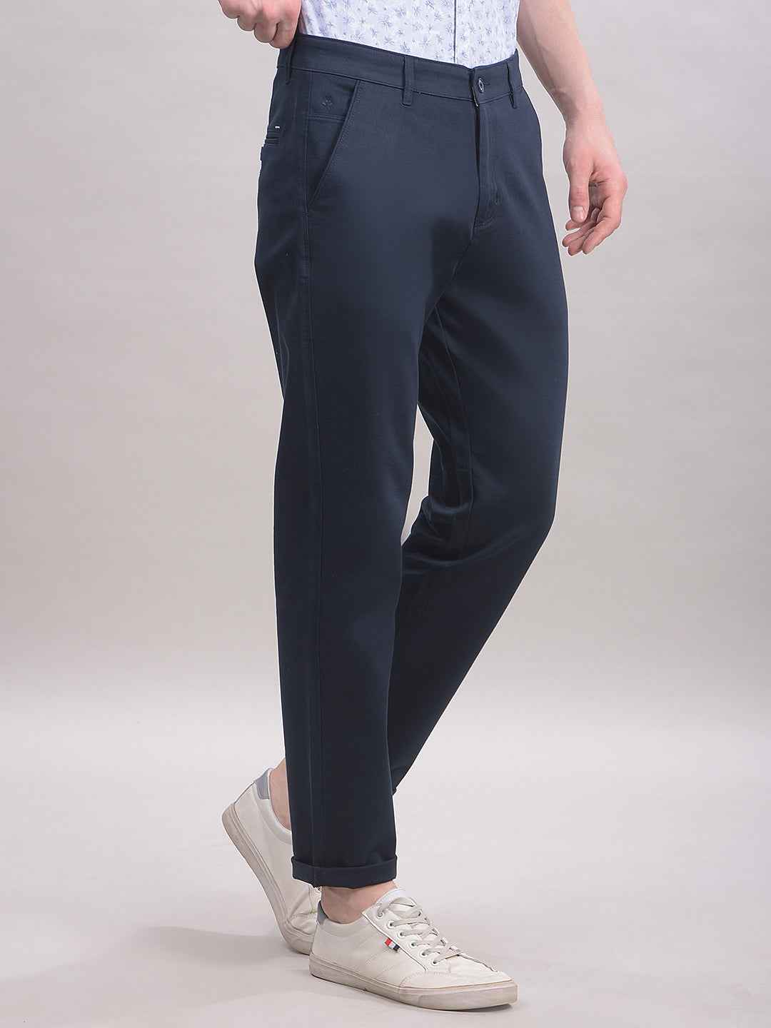 Navy Blue Chinos Trousers