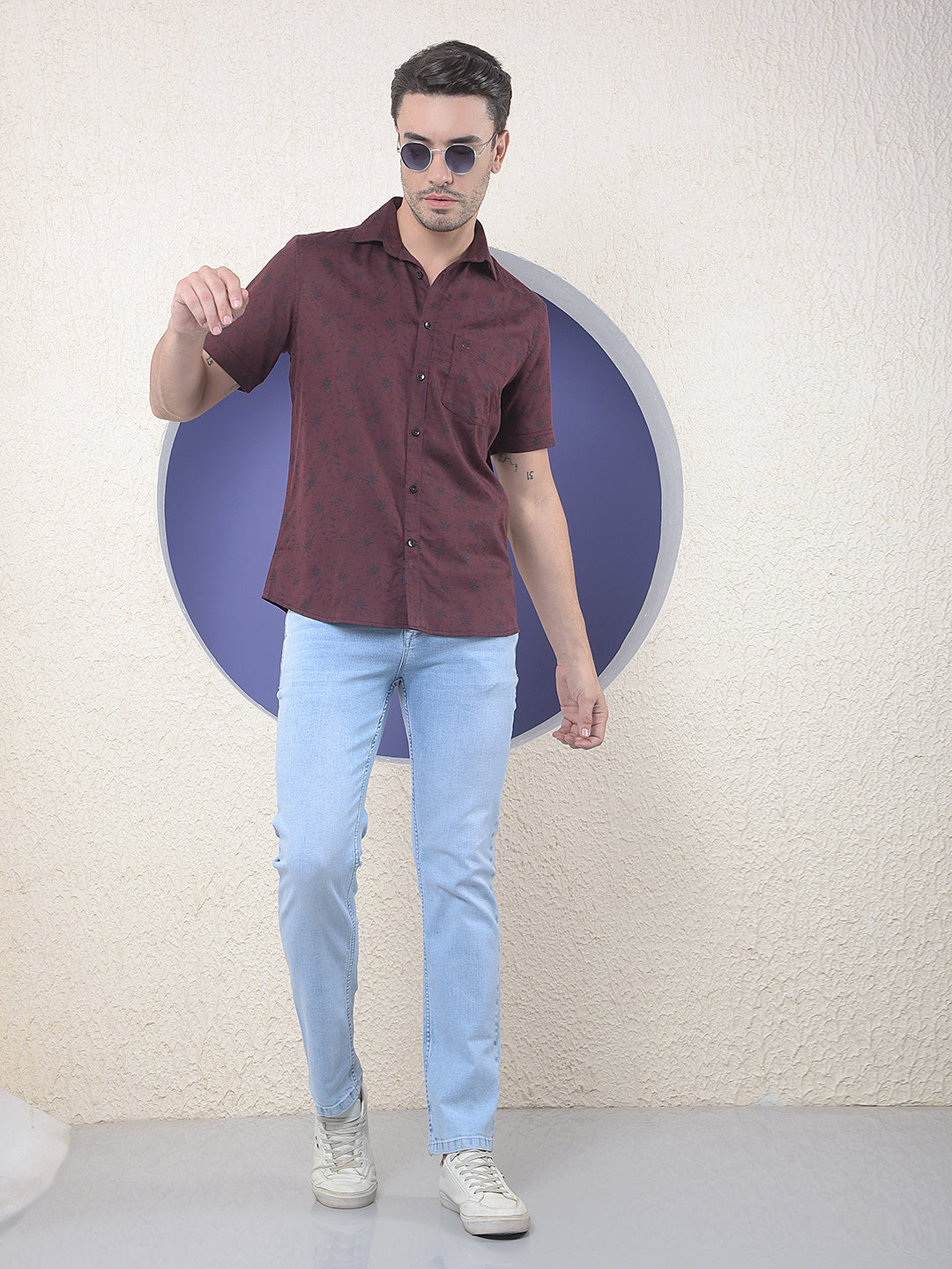 Sky Blue Straight Jeans