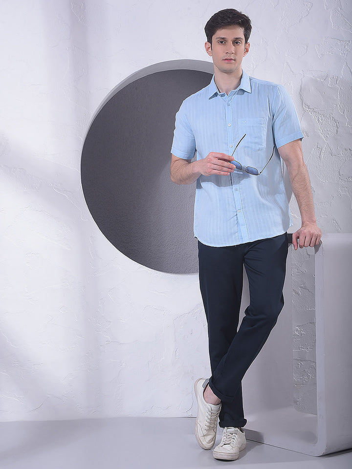 Refined Navy Blue Trousers