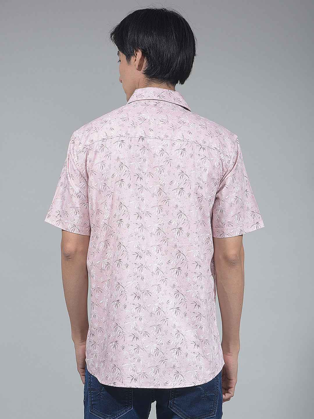 Blue Floral Print Shirt