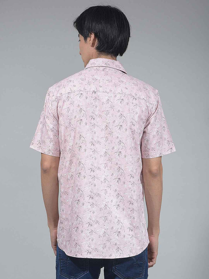 Blue Floral Print Shirt