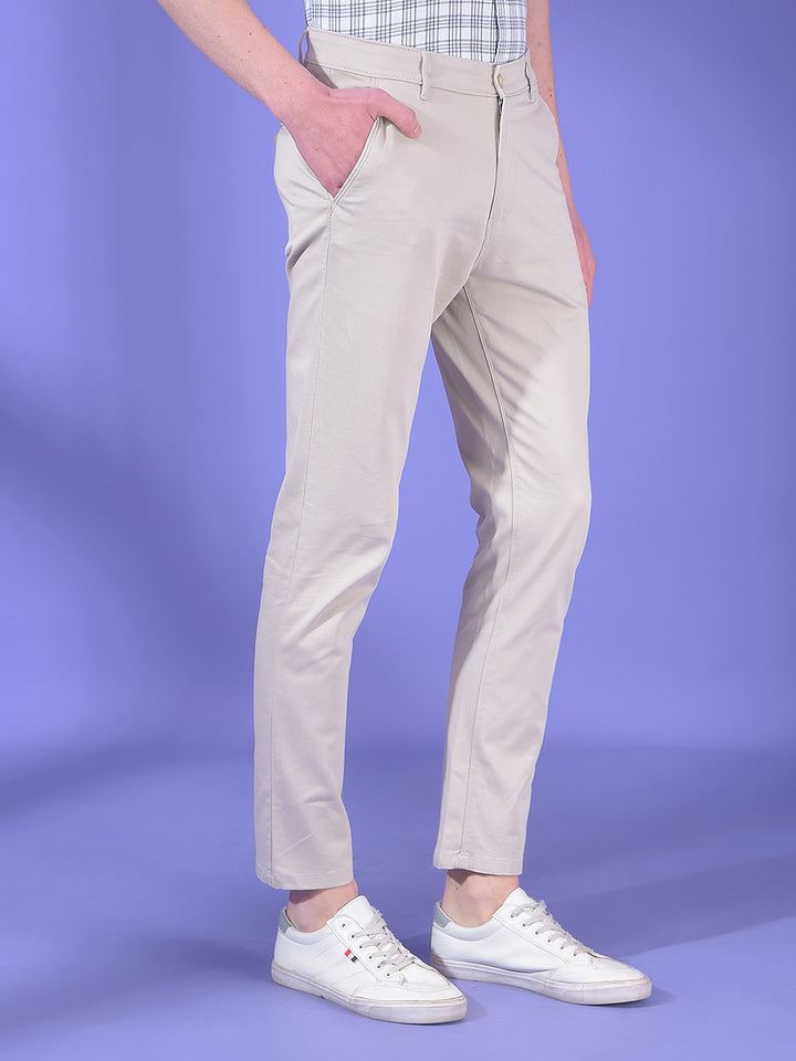 Sandstone Beige Chino Trousers