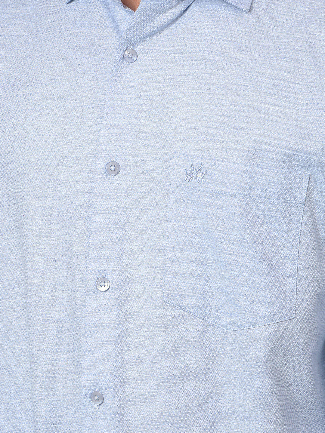 Blue Jacquard Shirt