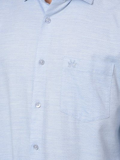Blue Jacquard Shirt