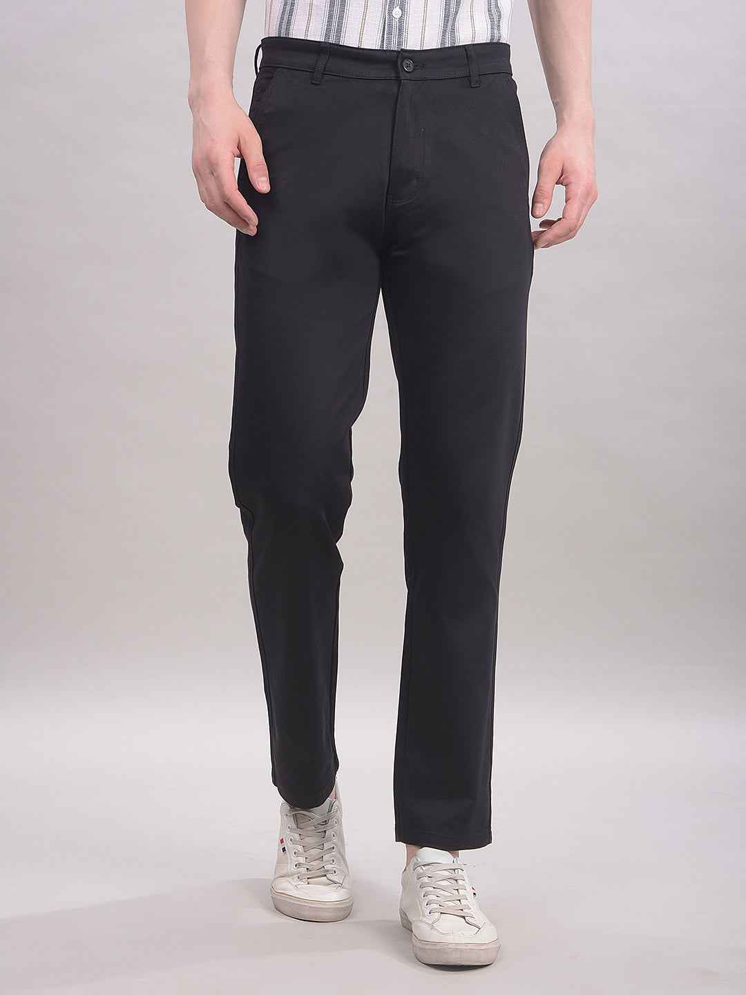 Black Straight Trousers