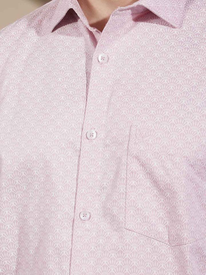Pink Printed Shirt