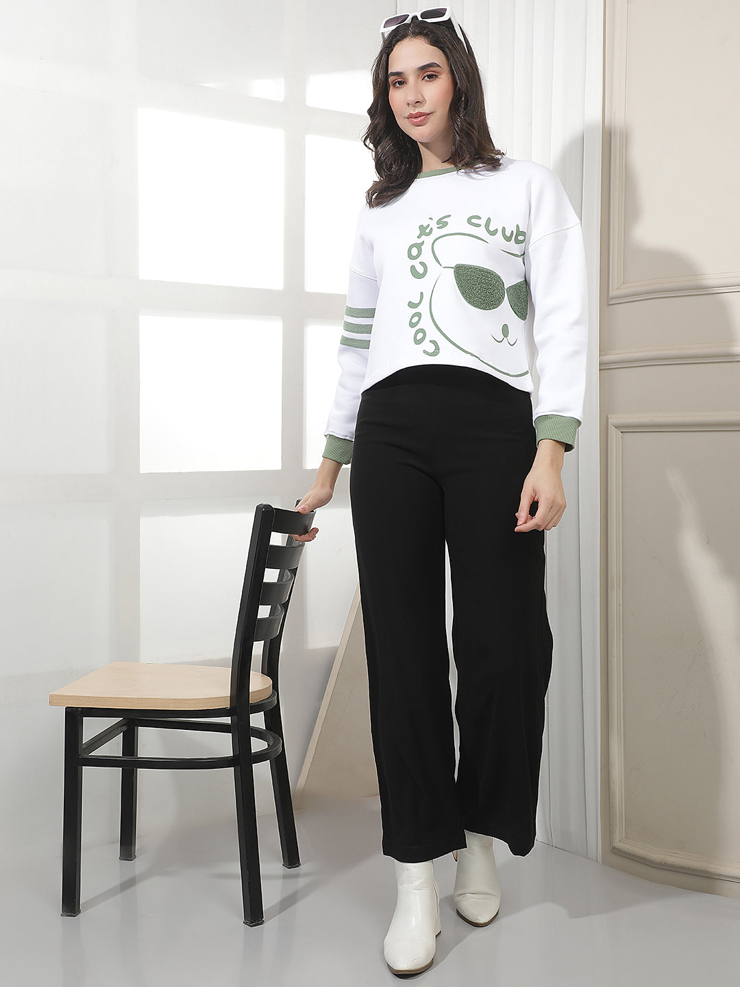 Black Wide Leg Trousers