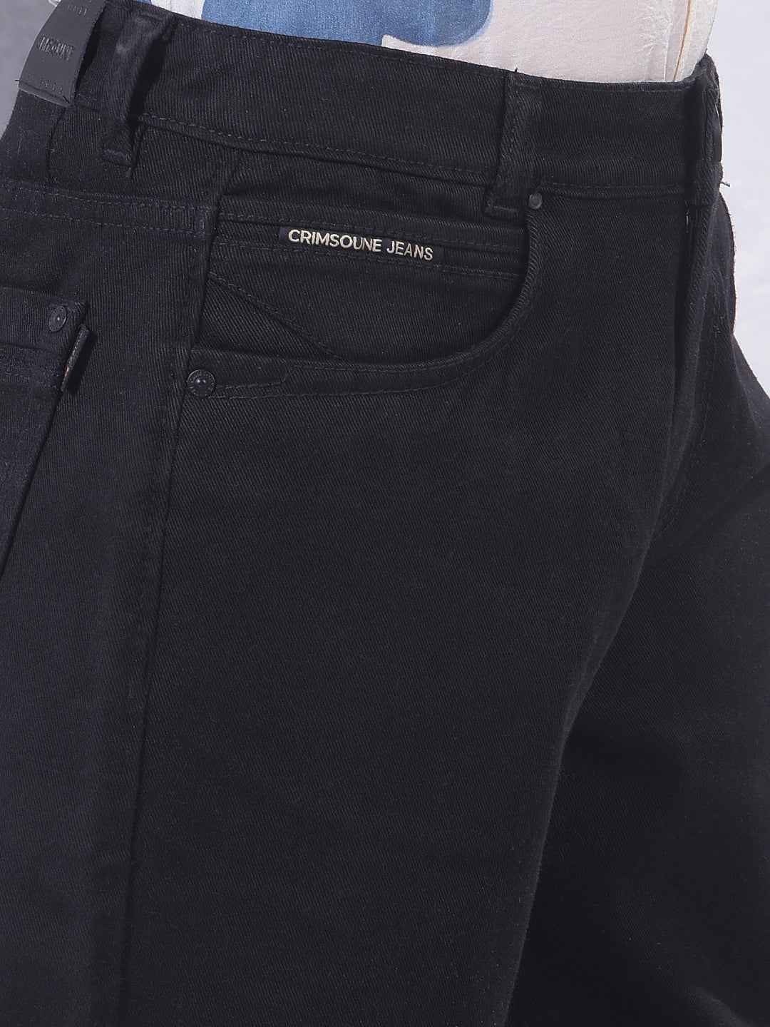 Noir Black Baggy Street Jeans