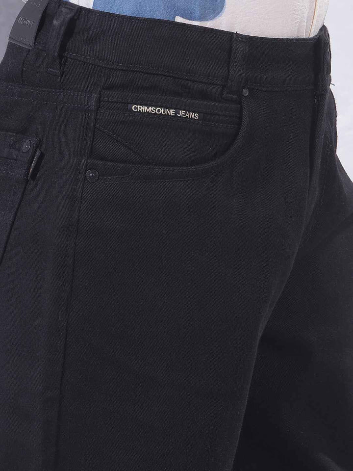 Noir Black Baggy Street Jeans