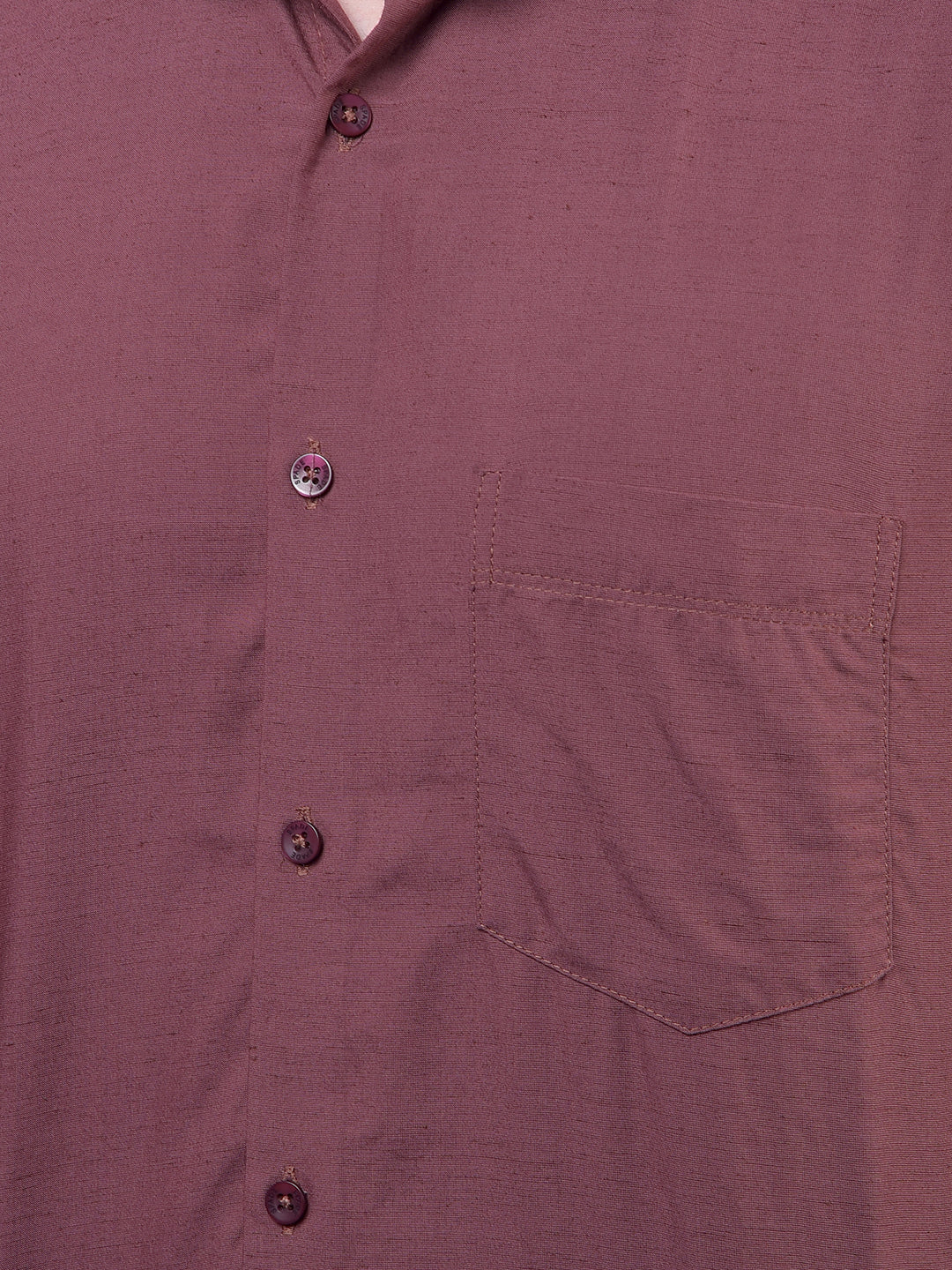 Maroon Linen Shirt