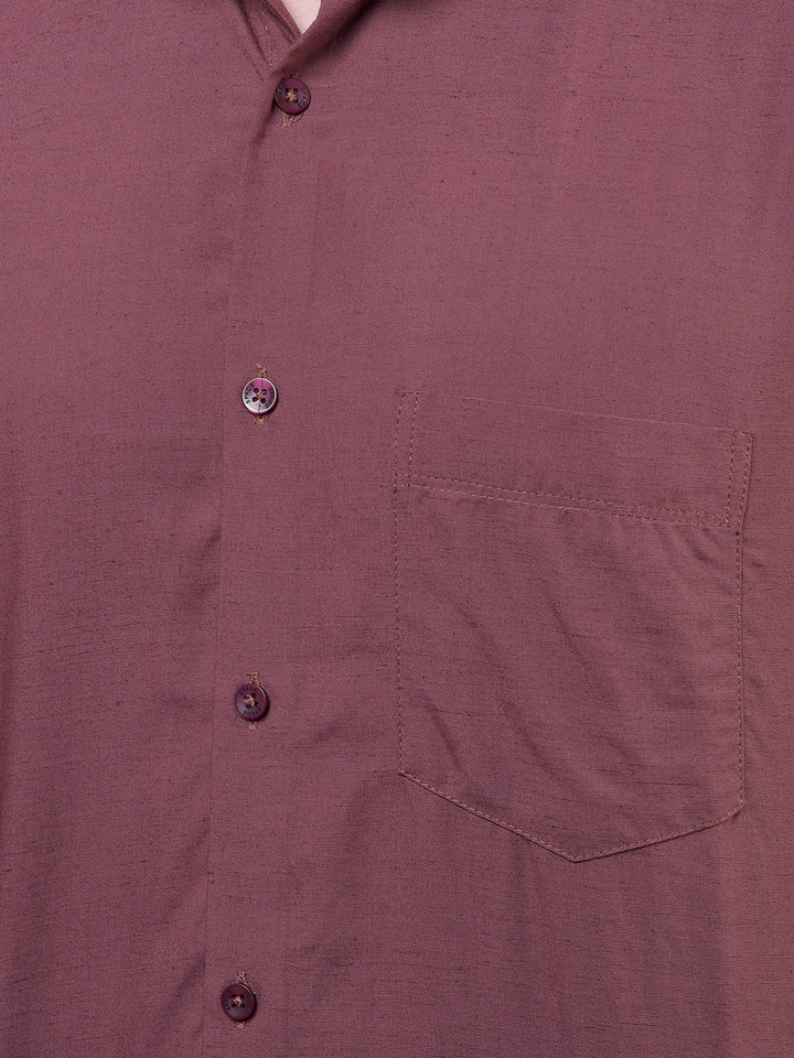 Maroon Linen Shirt