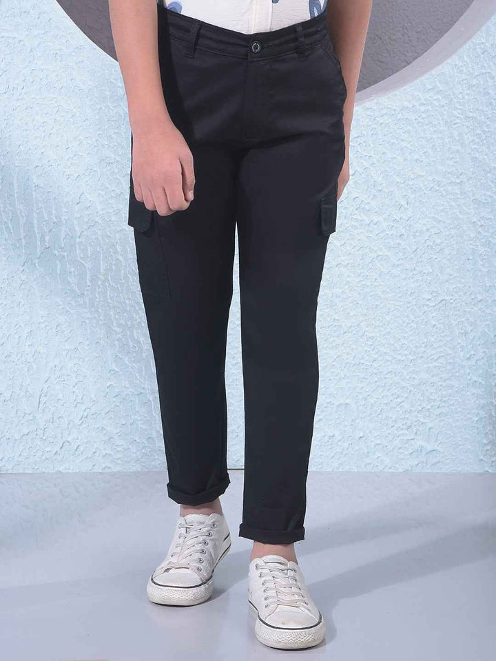 Black Cargo Trousers
