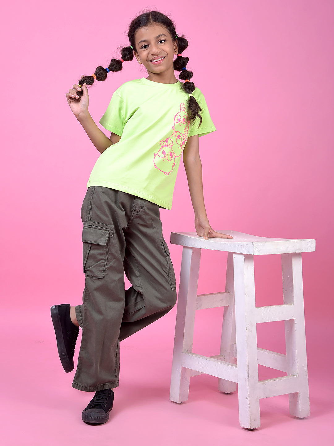 Green Graphic Print T-Shirt