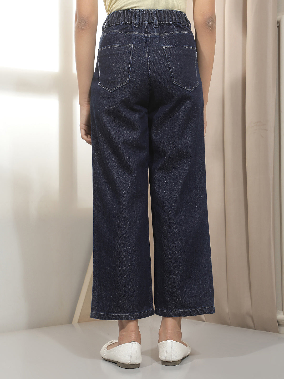 Blue Wide Leg Jeans