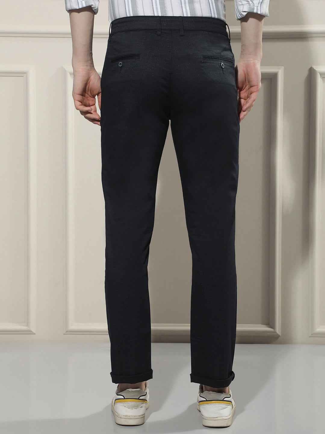 Navy Blue Chino Trousers
