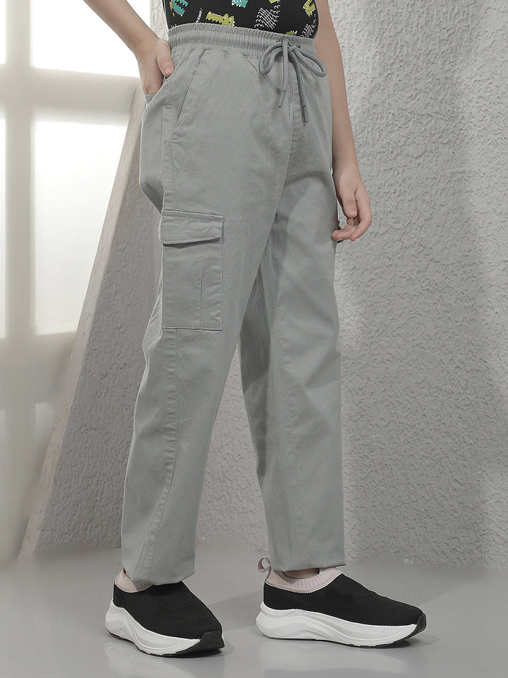 Classic Smoke Grey Cargo Trackpants