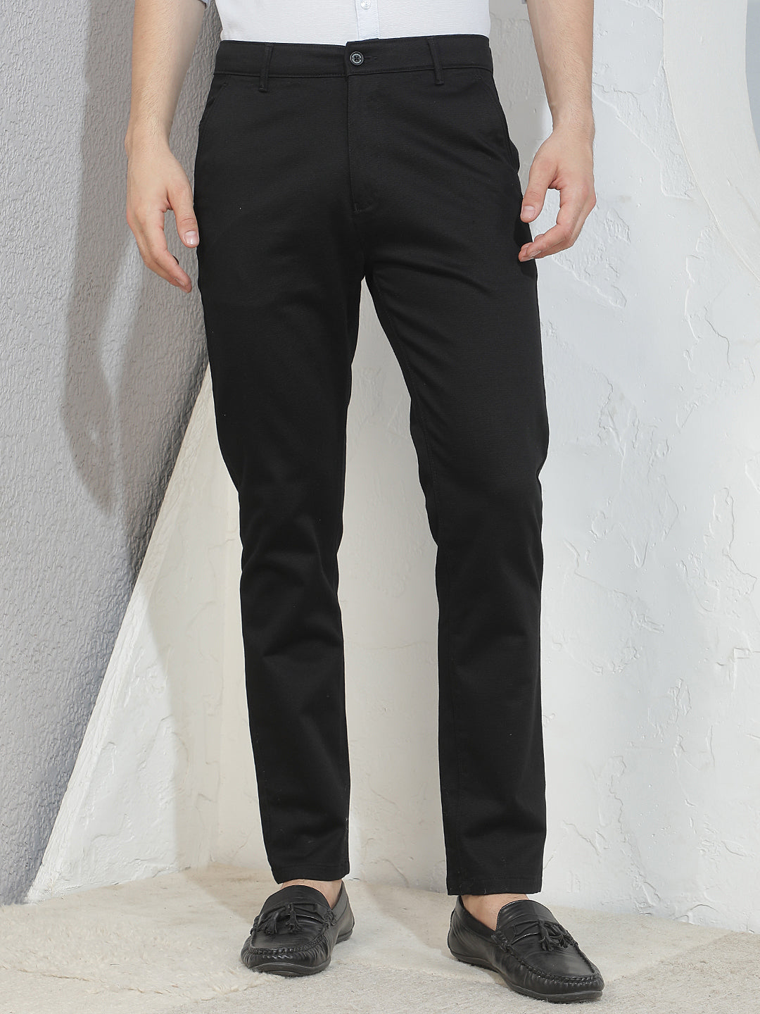 Carbon Charcoal Black Trousers