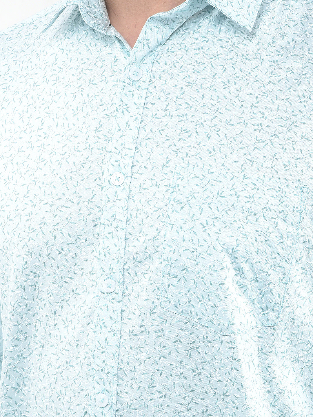 Kelly Green Printed Shirt
