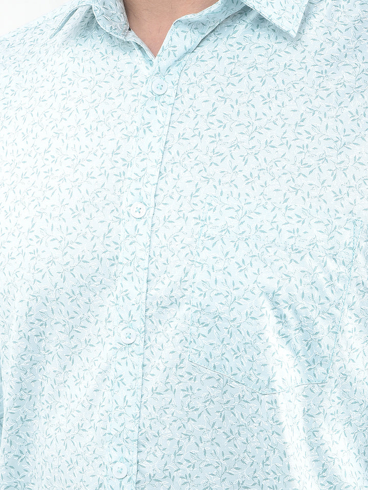Kelly Green Printed Shirt