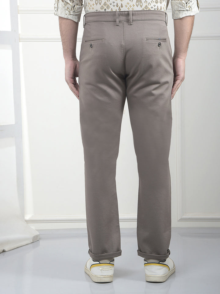 Earth-Tone Refined Khaki Trousers