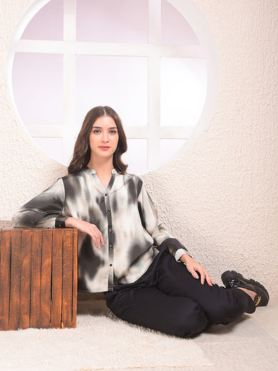 Brown Printed Shirt
