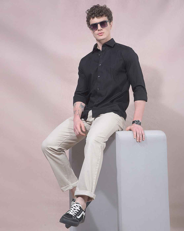 Classic Black Soft Fabric Shirt