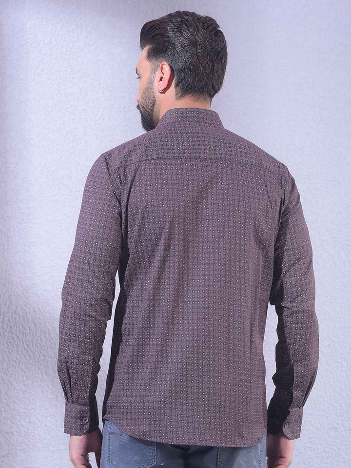 Wine Printed Shirt