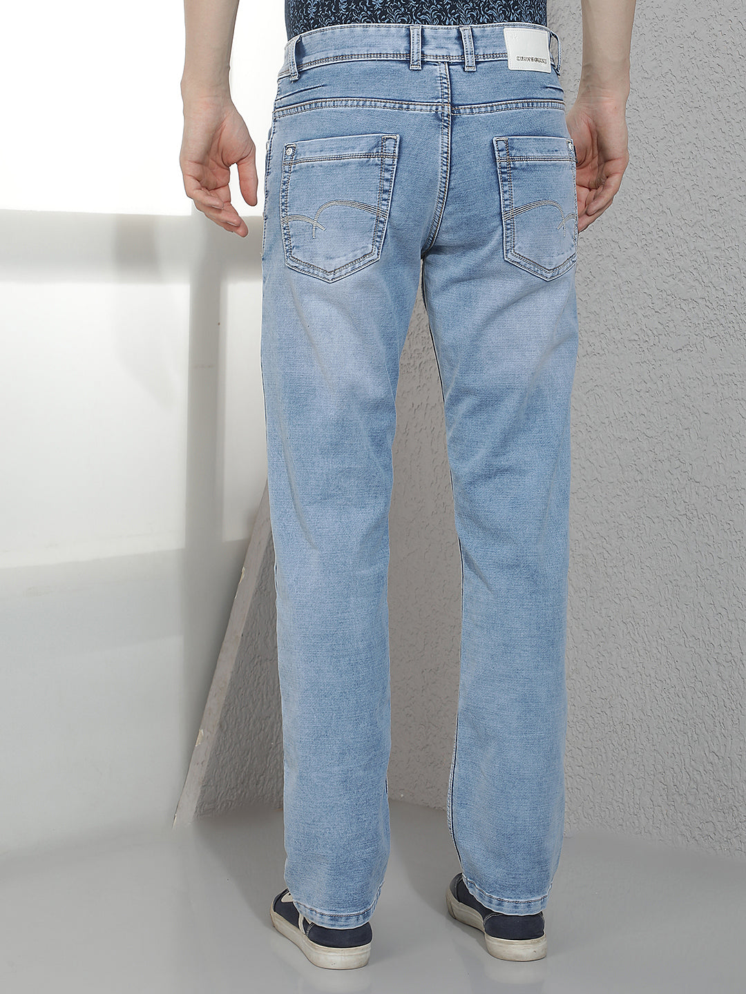 Trendy Sky Blue Washed Jeans