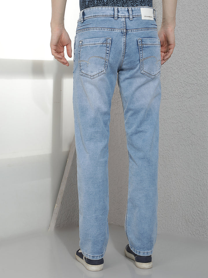 Trendy Sky Blue Washed Jeans