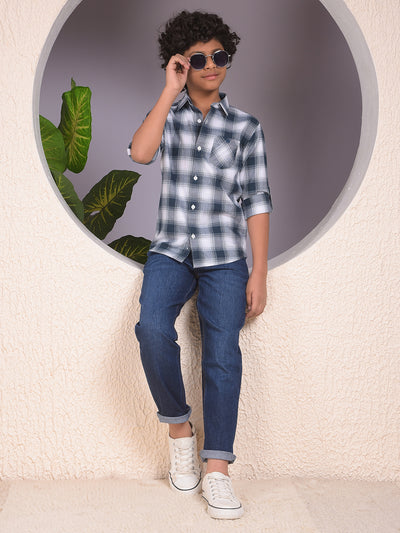 Chic Navy Blue Straight Jeans