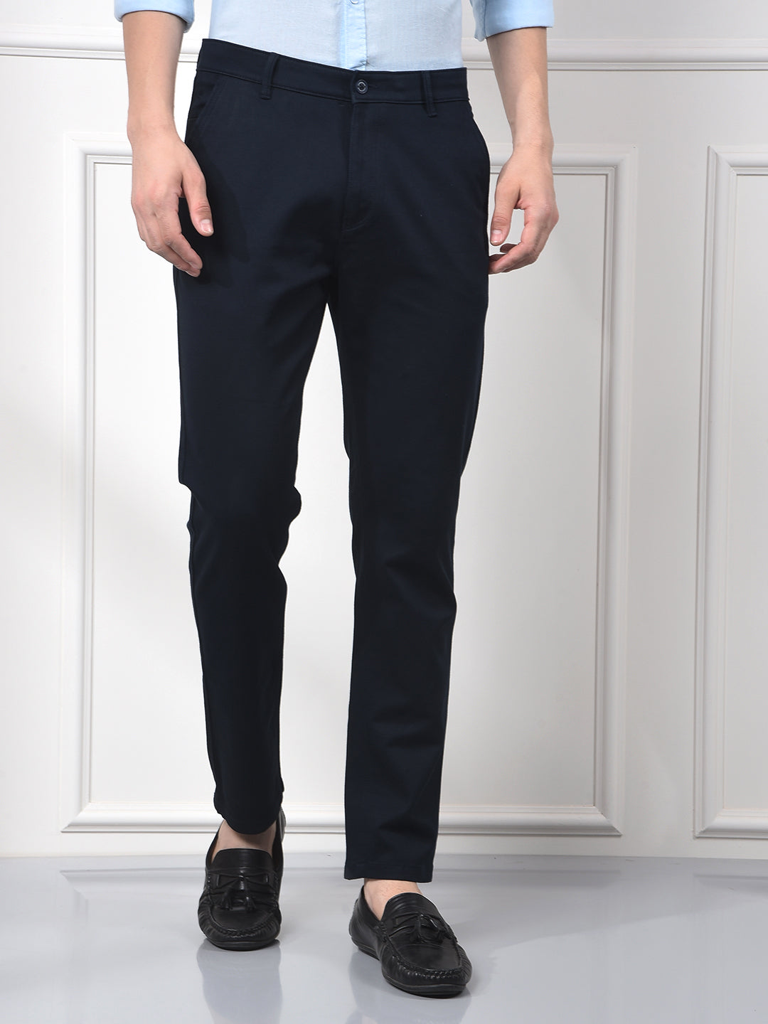 Business Blue Luxe Trousers