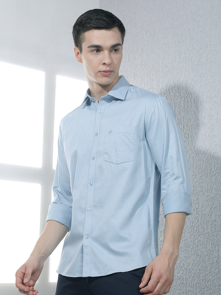 Relaxed Sky Cobalt Blue Shirt
