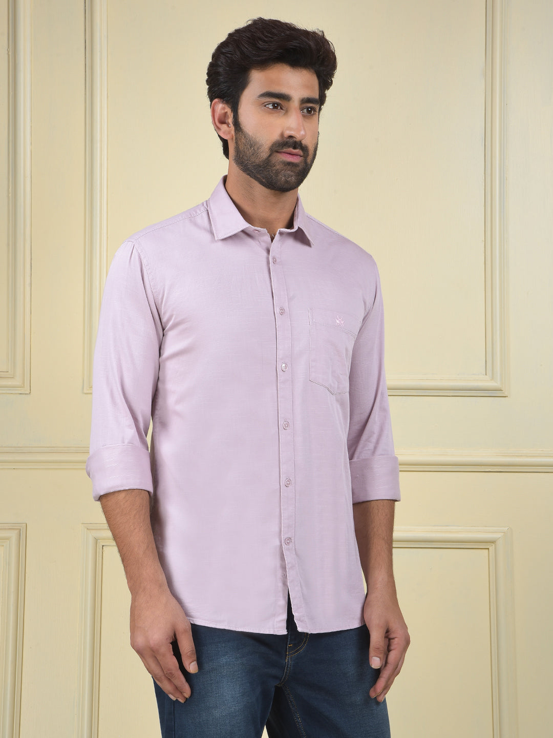 Sleek Line Purple Shirt