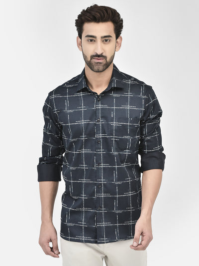 Midnight Sketch Print Shirt