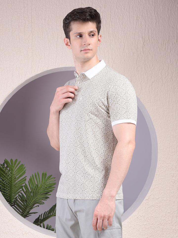 White Typographic Print T-Shirt-Men T-Shirts-Crimsoune Club