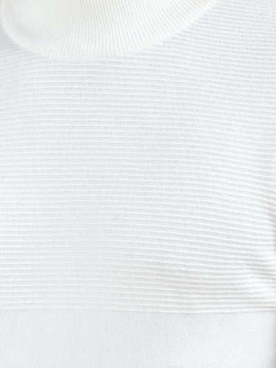 Off White Jacquard Sweater