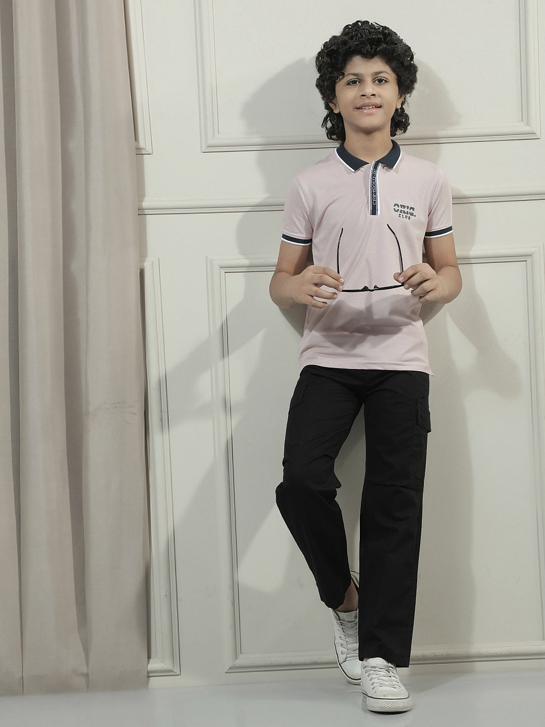 Black 100% Cotton Cargo Trackpants