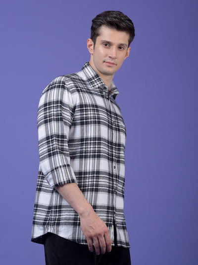 Black Checked 100% Cotton Shirt