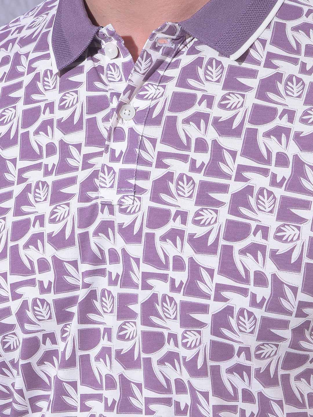 Purple Floral Print T-Shirt