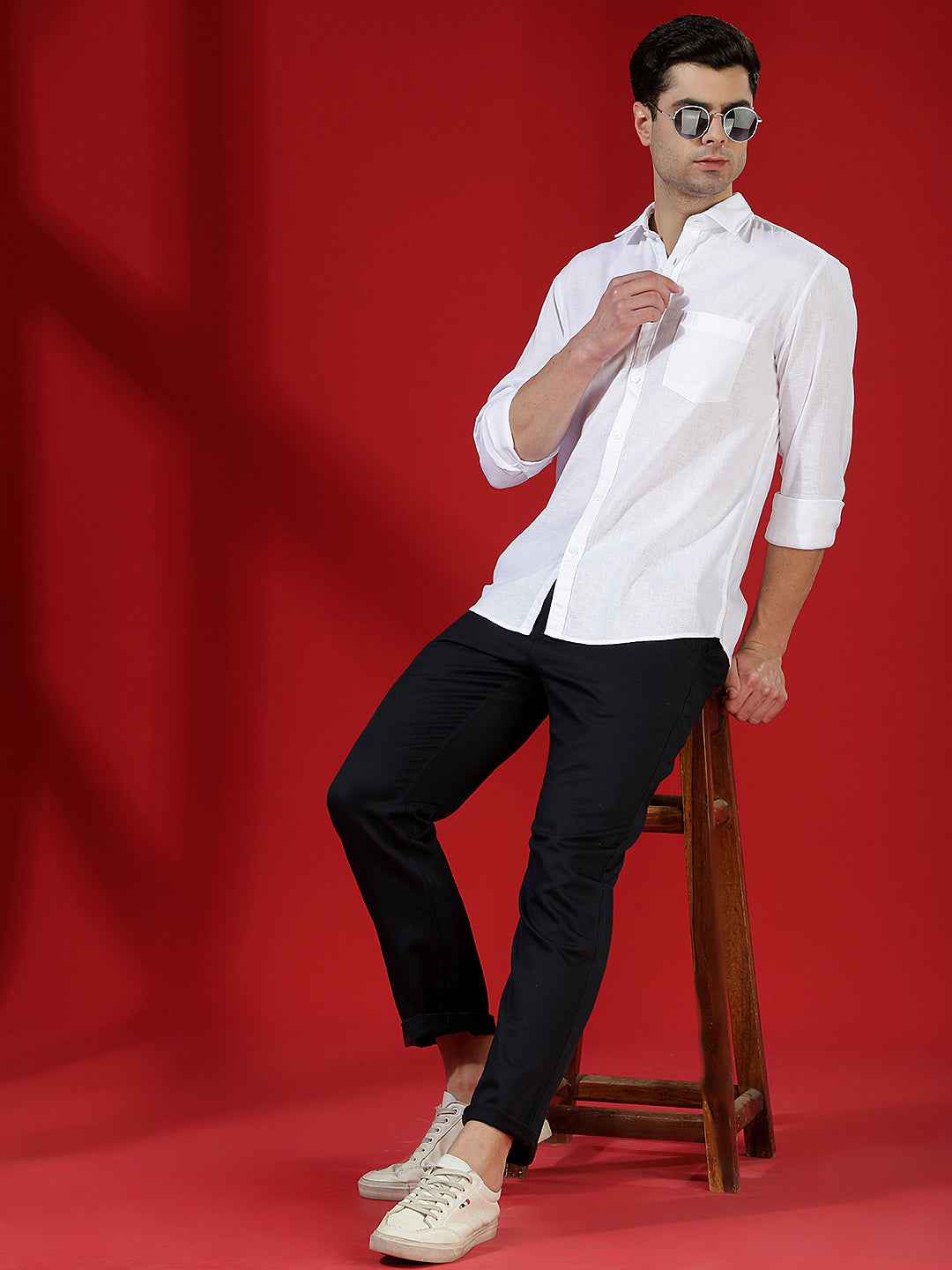 White Chic Linen Air Shirt
