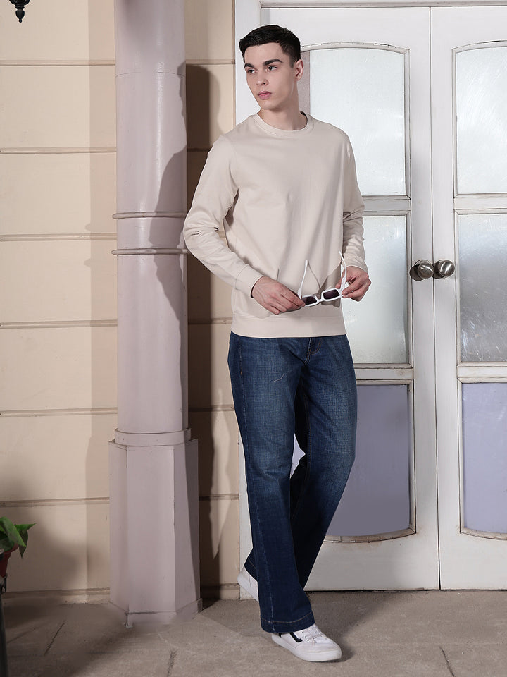 Tailored Cream Beige Sweatshirt