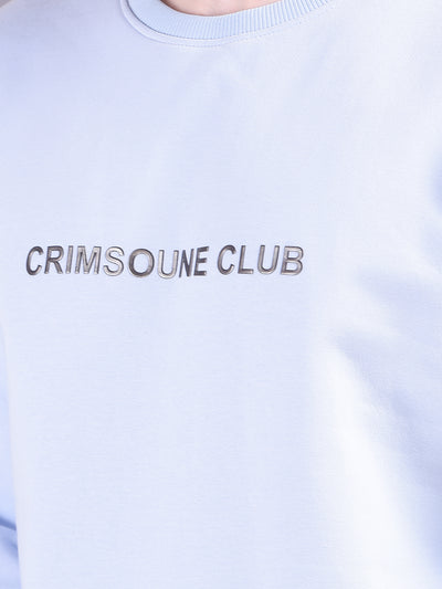 Urban Style Blue Sweatshirt with Brand Logo