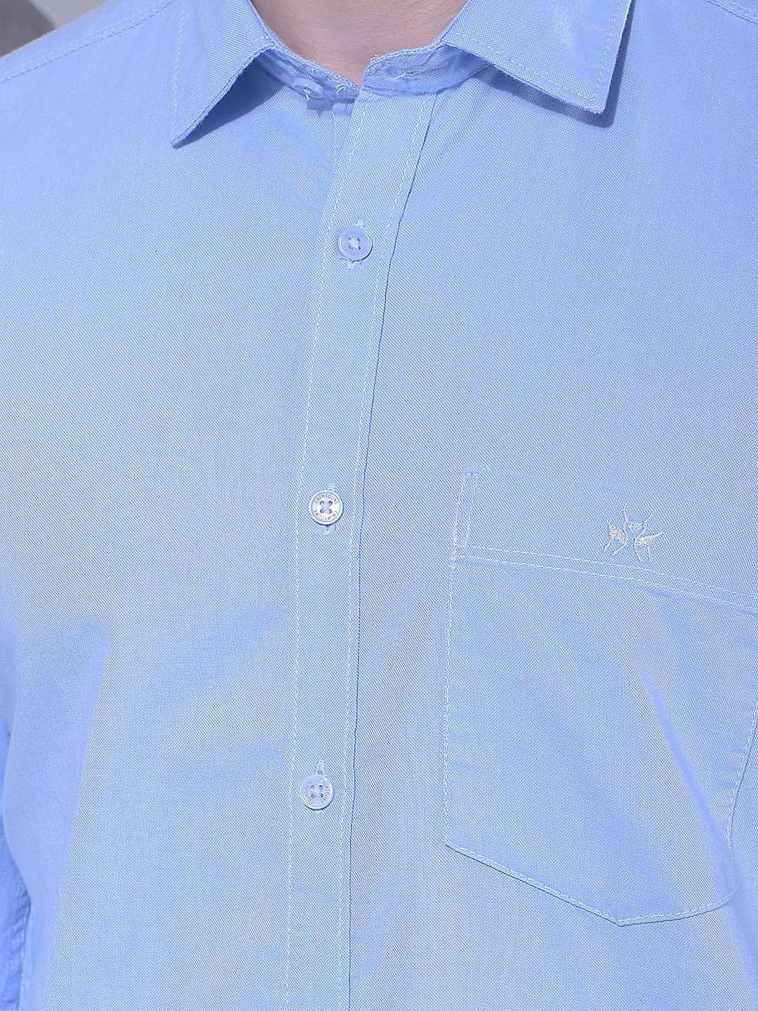 Blue 100% Cotton Shirt